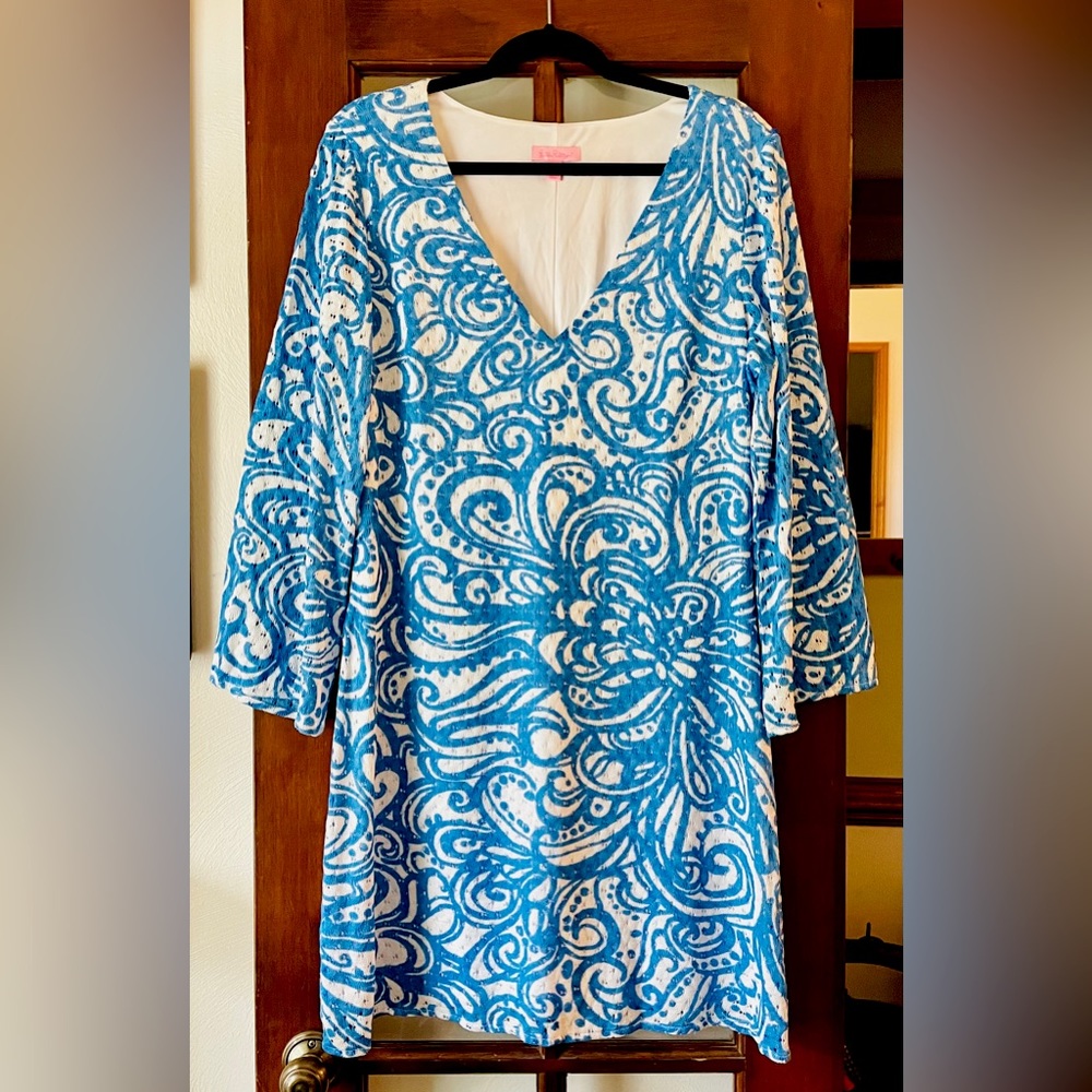Lilly Pulitzer Lace overlay dress, XL, Great condition.